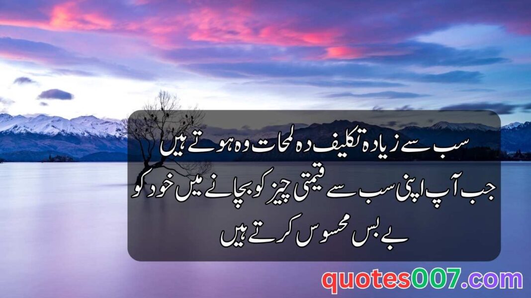 Urdu and English Quotes